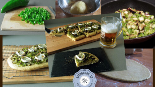 Mosaico de ingredientes para coca de cerveza