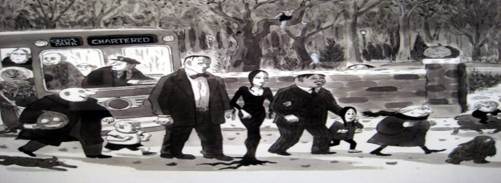 Viñeta de Charles Addams