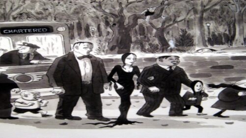Viñeta de Charles Addams